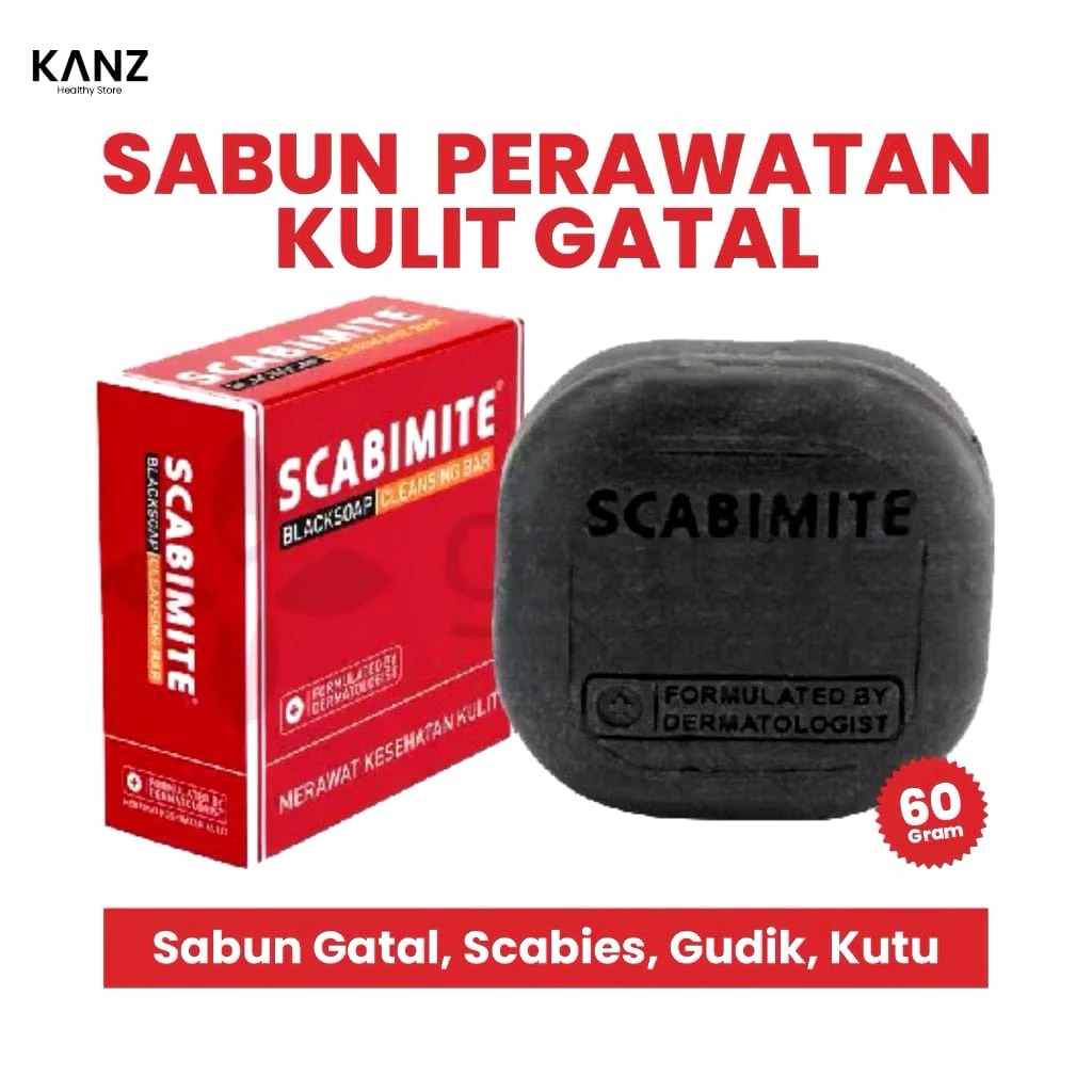 COD SABUN SCABIMITE Blacksoap Cleansing Bar 60gr