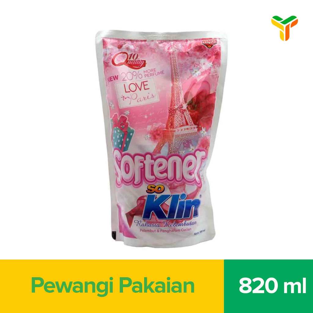 So Klin Softener Pink Ref 820 Ml