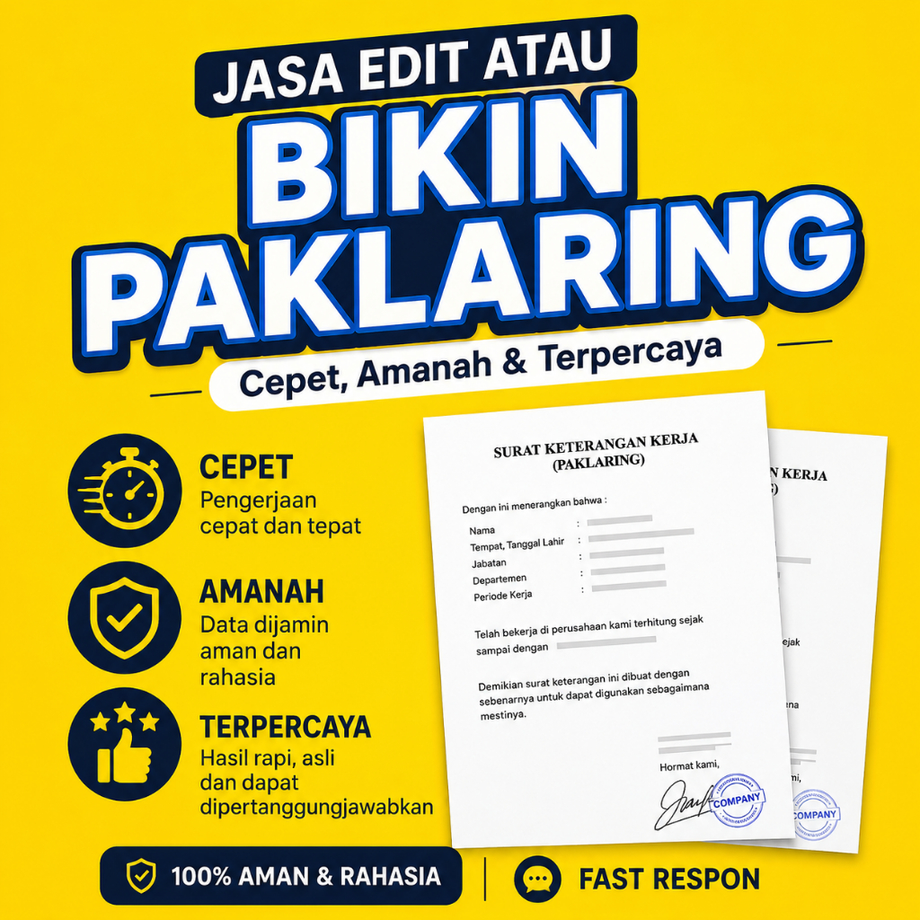 EDIT DAN BIKIN PAKLARING KLERJA