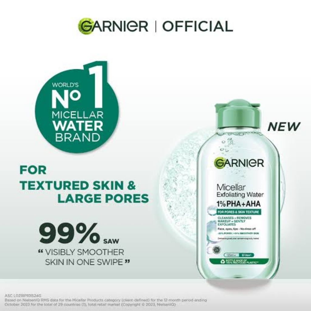 Garnier Micellar Exfoliating Water 125ml