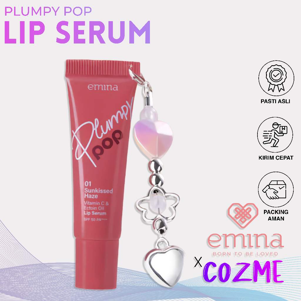 EMINA Plumpy Pop Lip Serum SPF 50 PA++++ 7gr