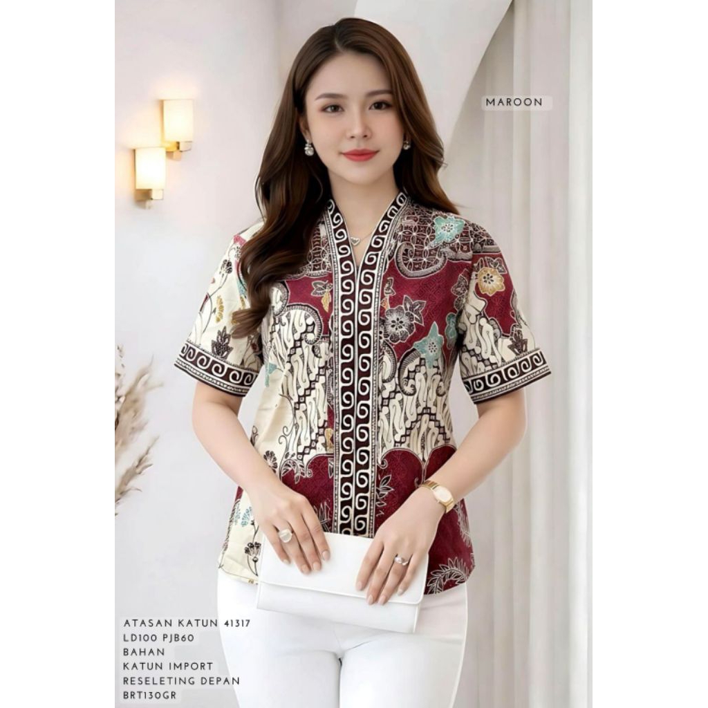 atasan batik 41317