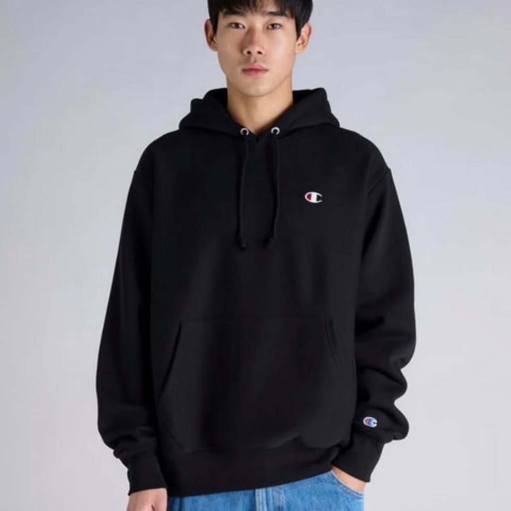 BLACK PULOVER HOODIE