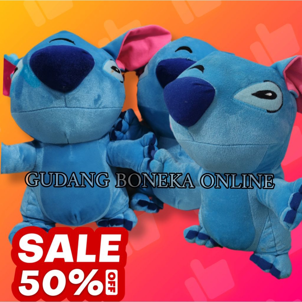 Boneka Stitch L Ukuran 40cm Super Lembut