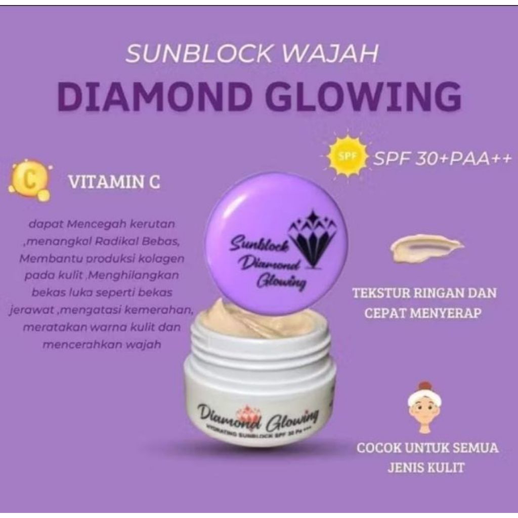 Sunblock Glowing Diamond