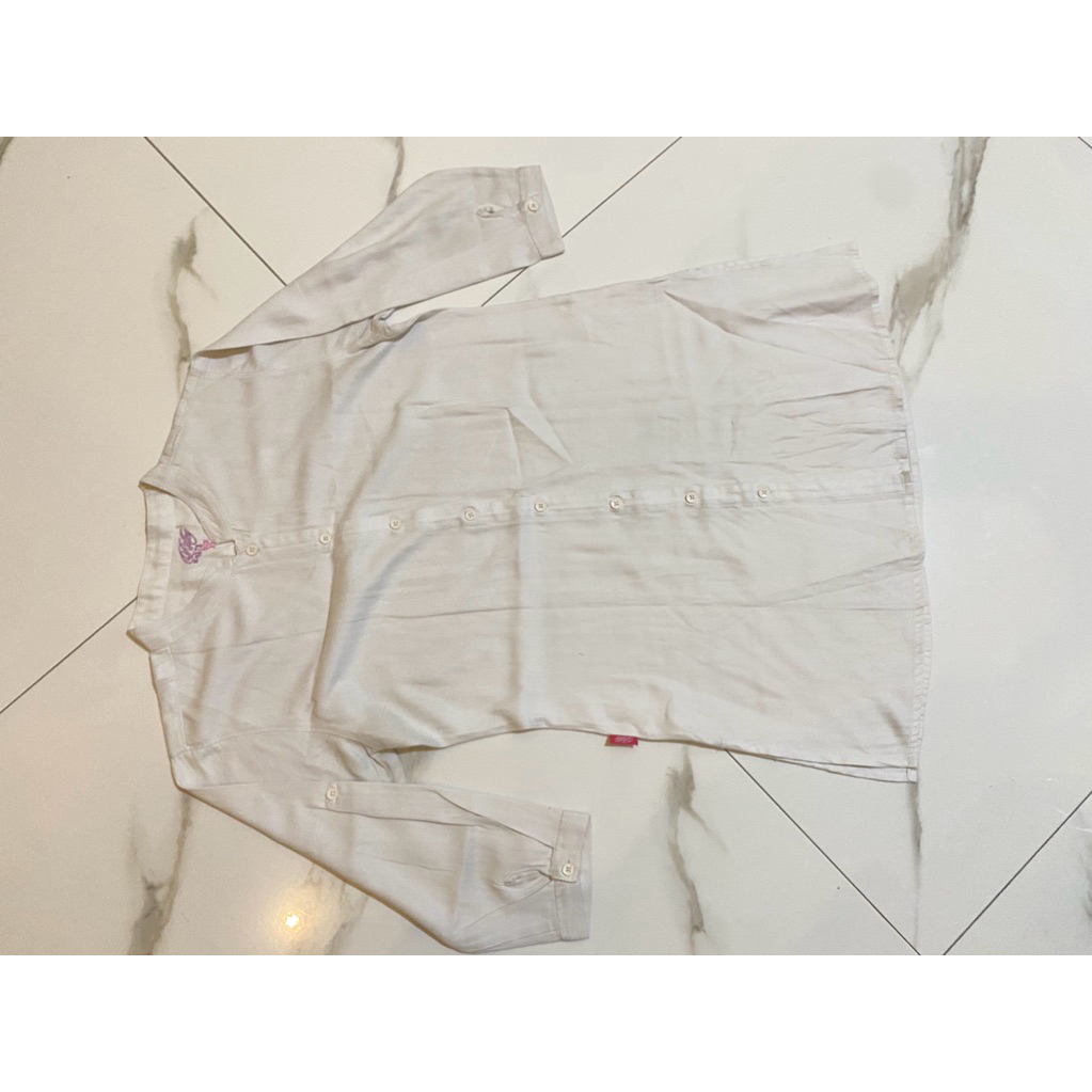 tunik putih rilley preloved opiw