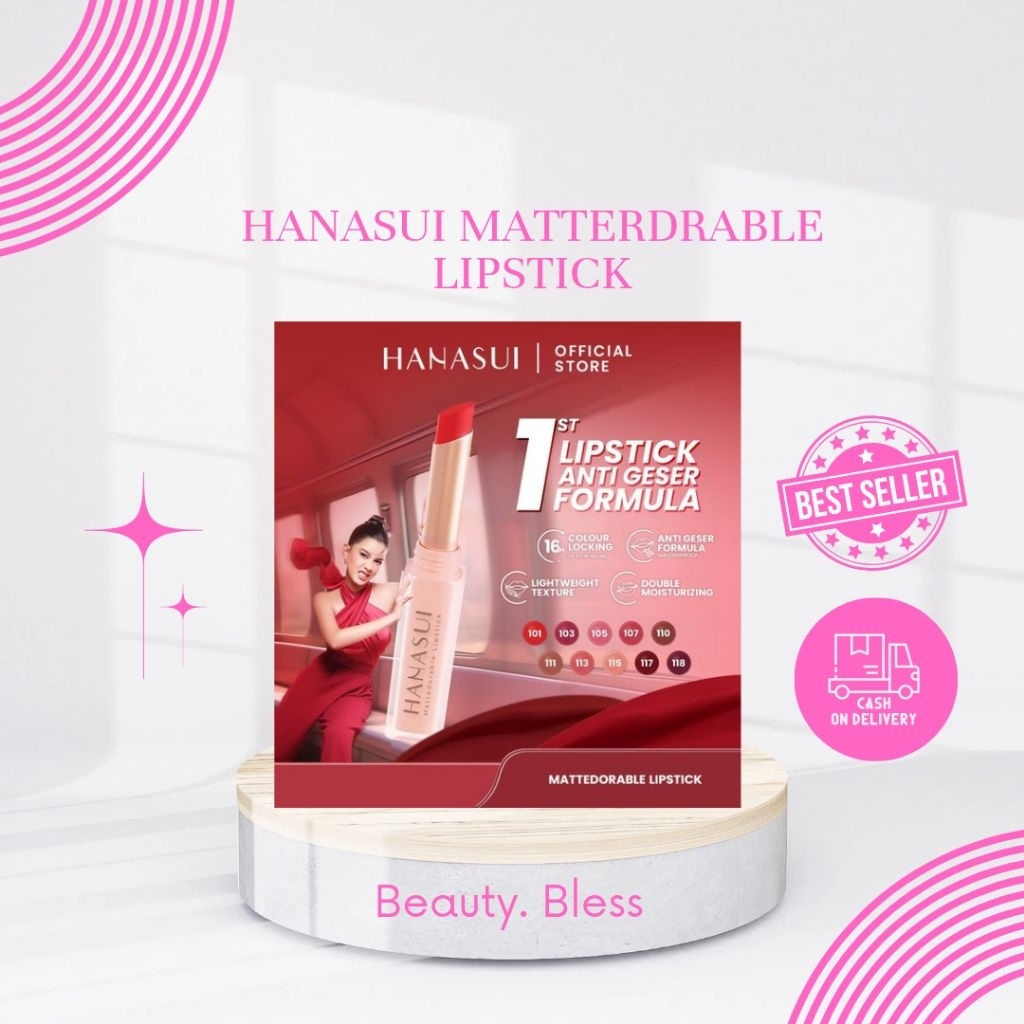 HANASUI Mattedorable Lipstick