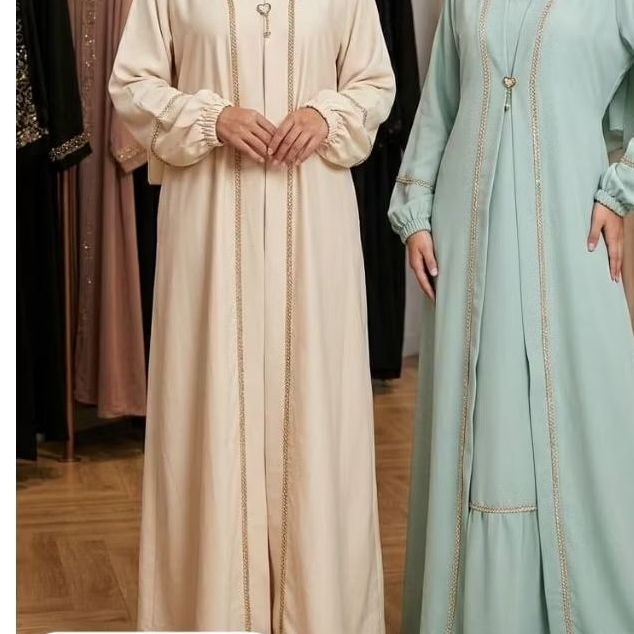 abaya semi outer free pasmina