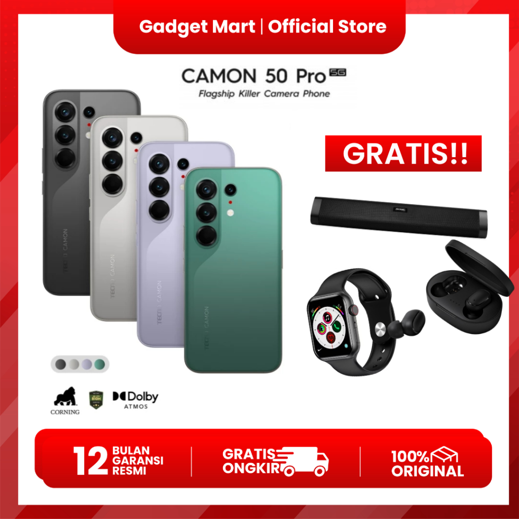 TECNO CAMON 50 Pro - Garansi resmi