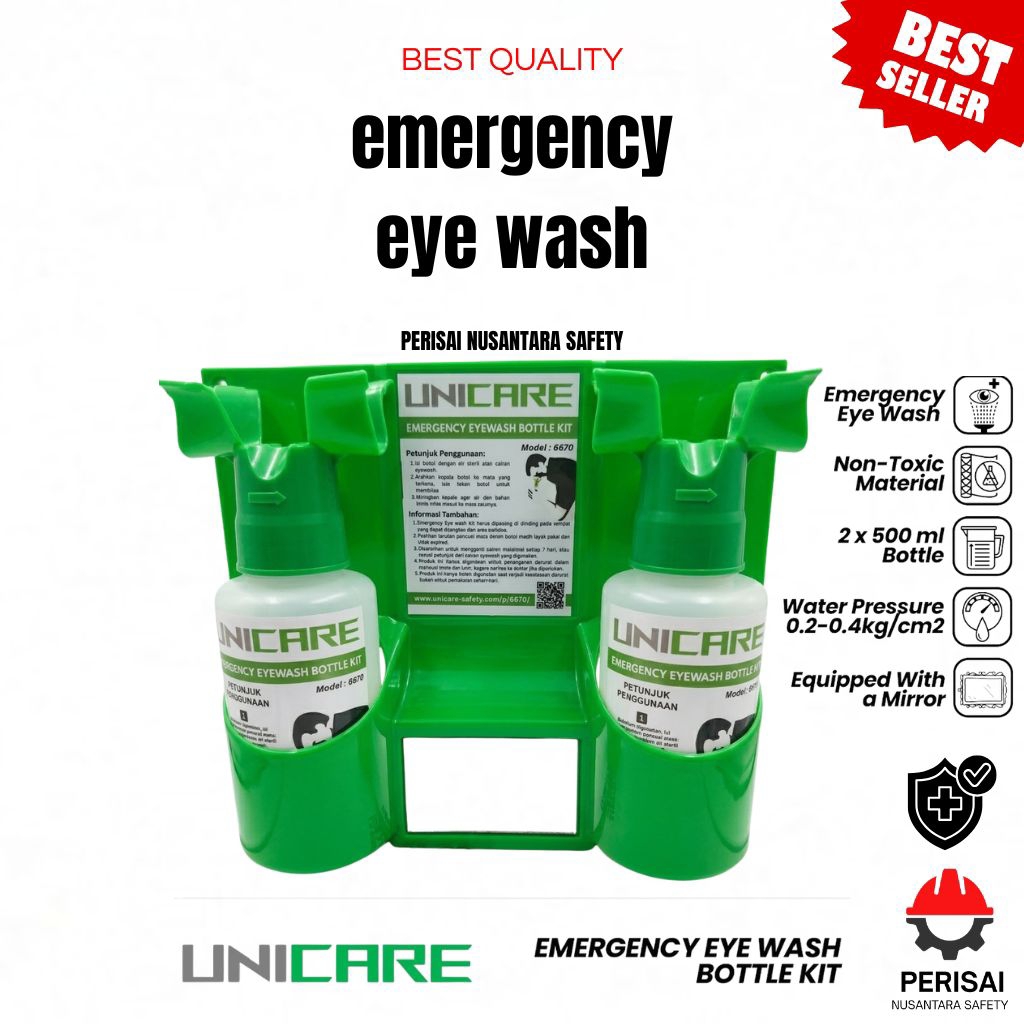 mini emergency eye wash bottle kit-unicare