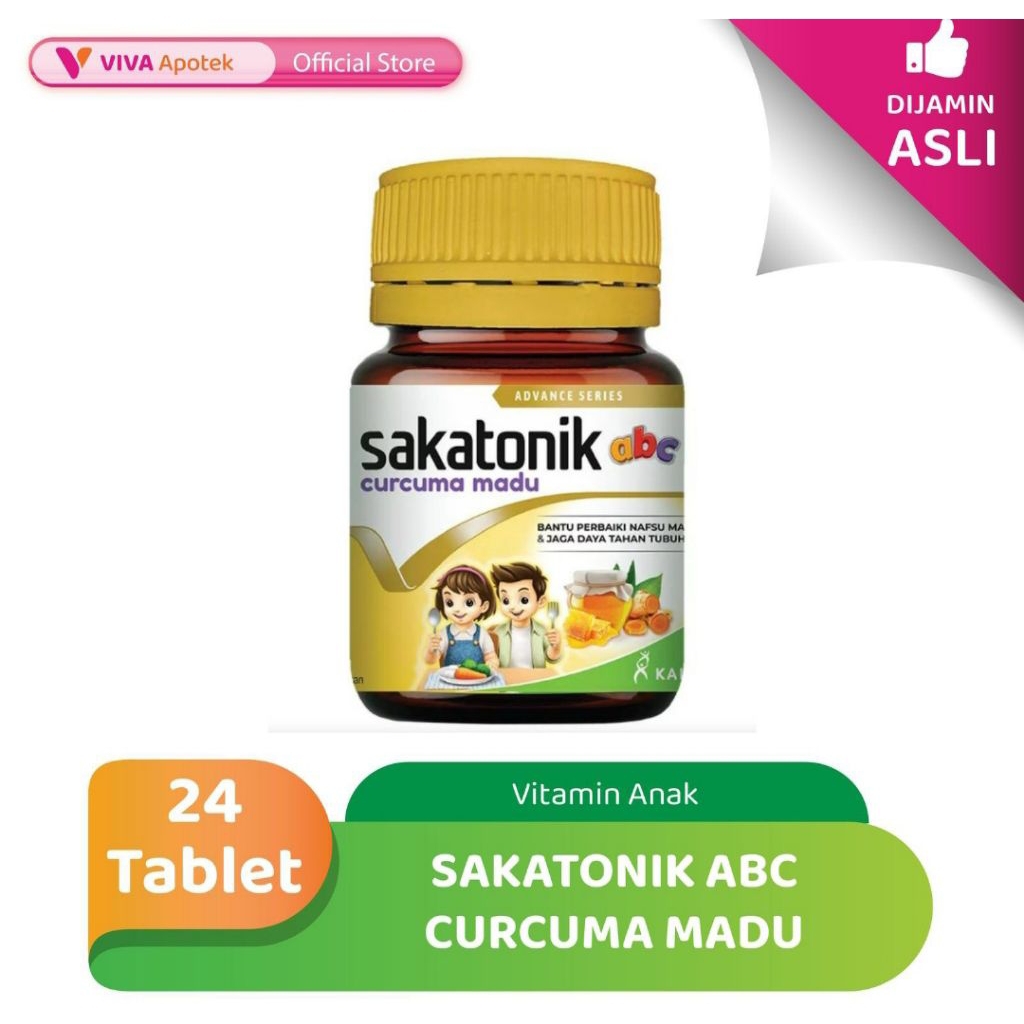 Sakatonik ABC Curcuma Madu Botol 24 Tablet