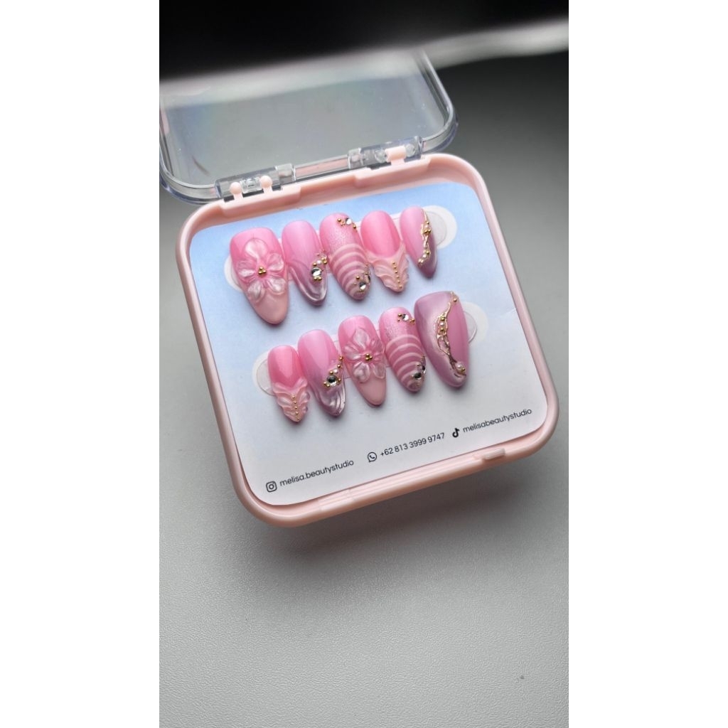 PressOn nails premium wedding handmade