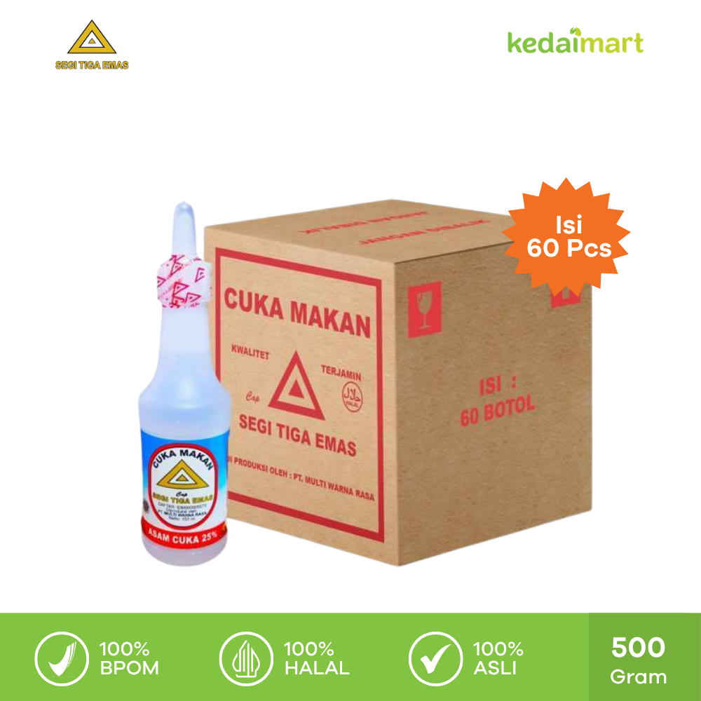 Segitiga Emas Cuka Botol 150 ML Dus Isi 60