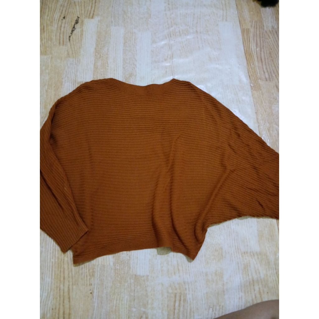 RAJUT BATWING TERACOTA PL