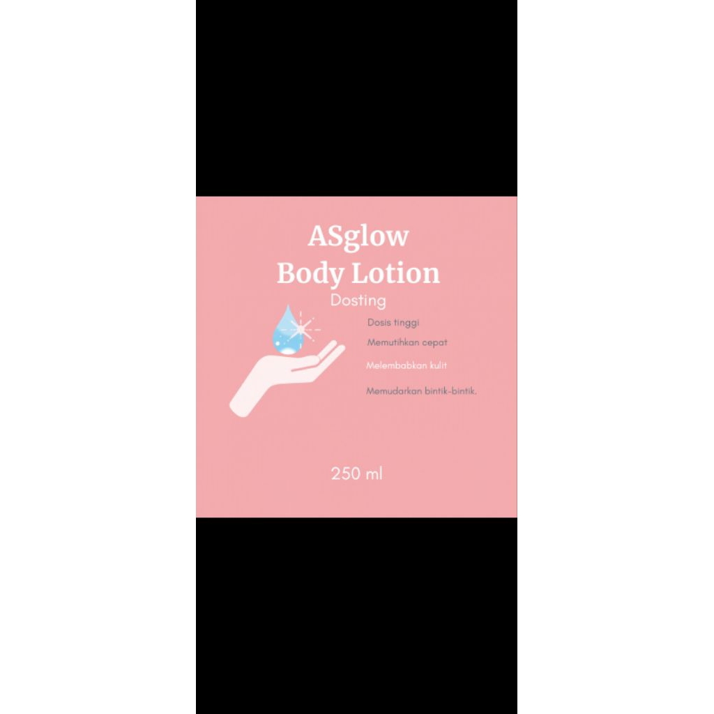 ASGLOW body lation dosting