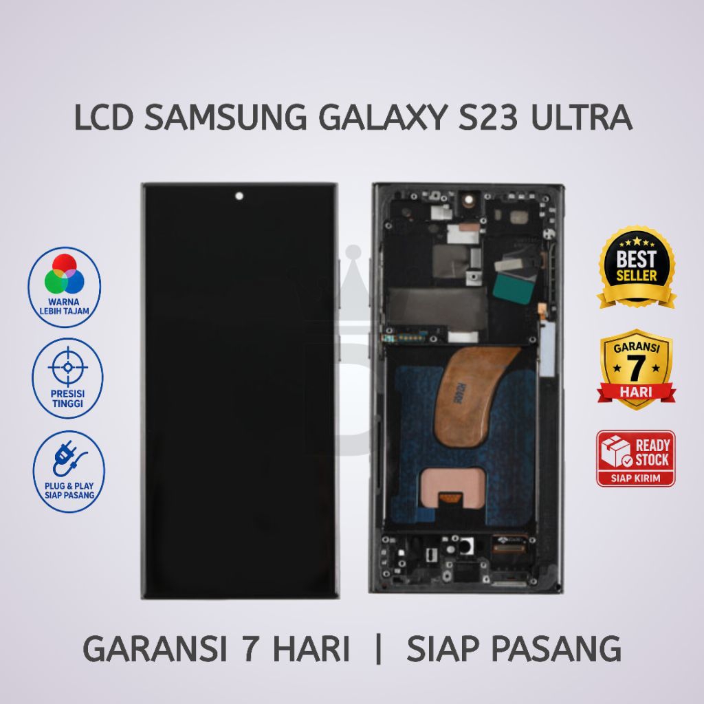 LCD TOUCHSCREEN SAMSUNG S23 ULTRA FULLSET + FRAME