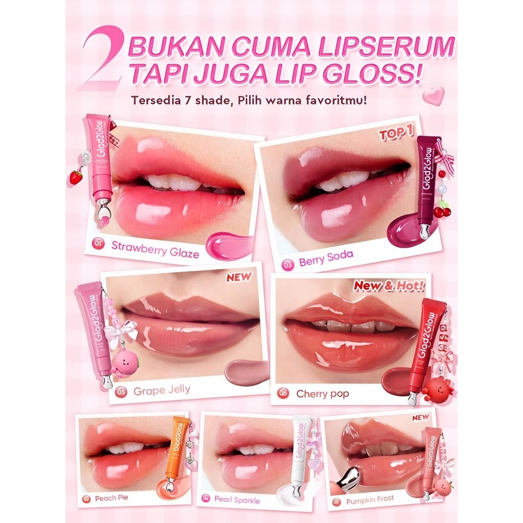 Link co Glad2glow lip serum