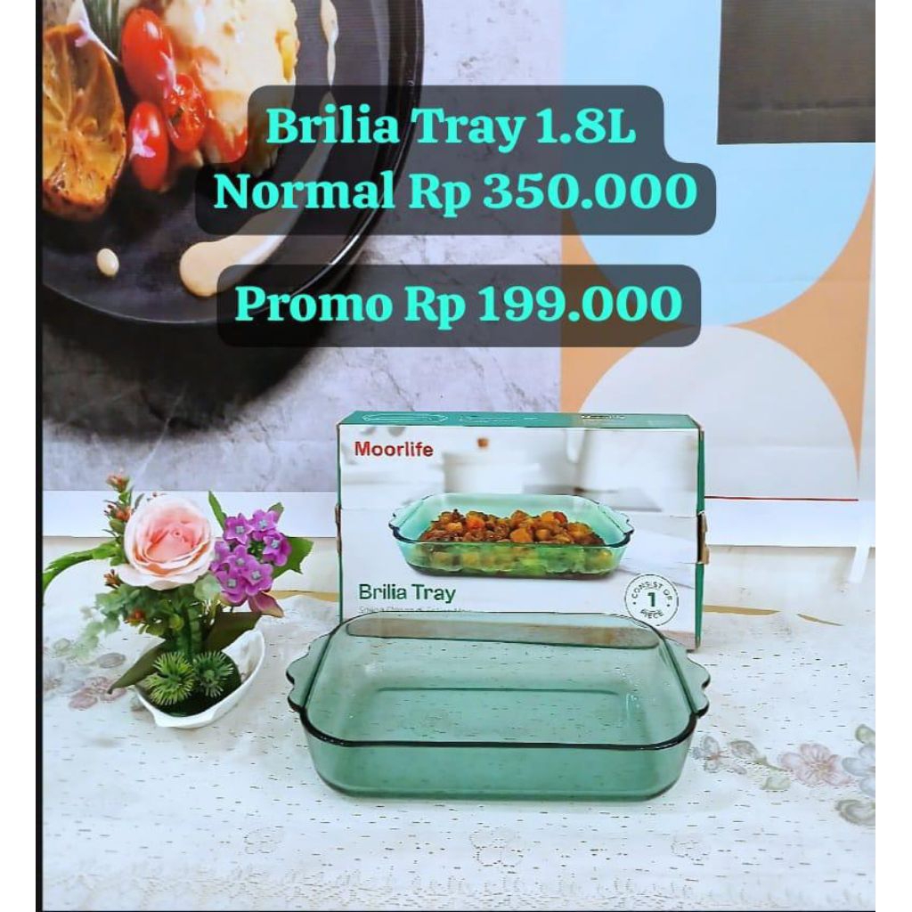 Brilia Tray 1L kaca