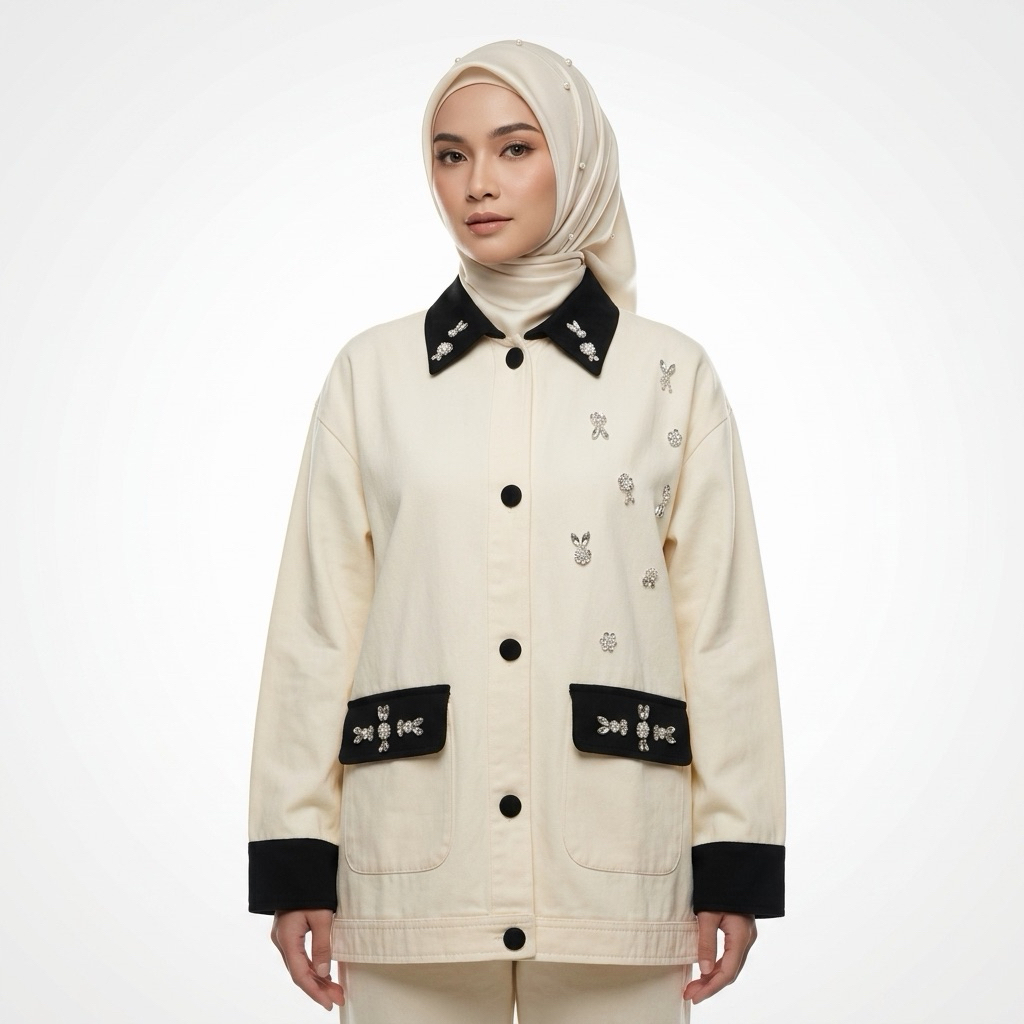 Kemeja daisy kantong