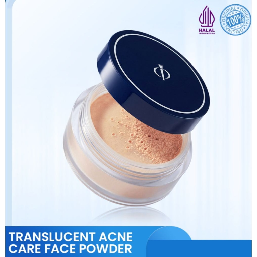 Translucent acne face care powder