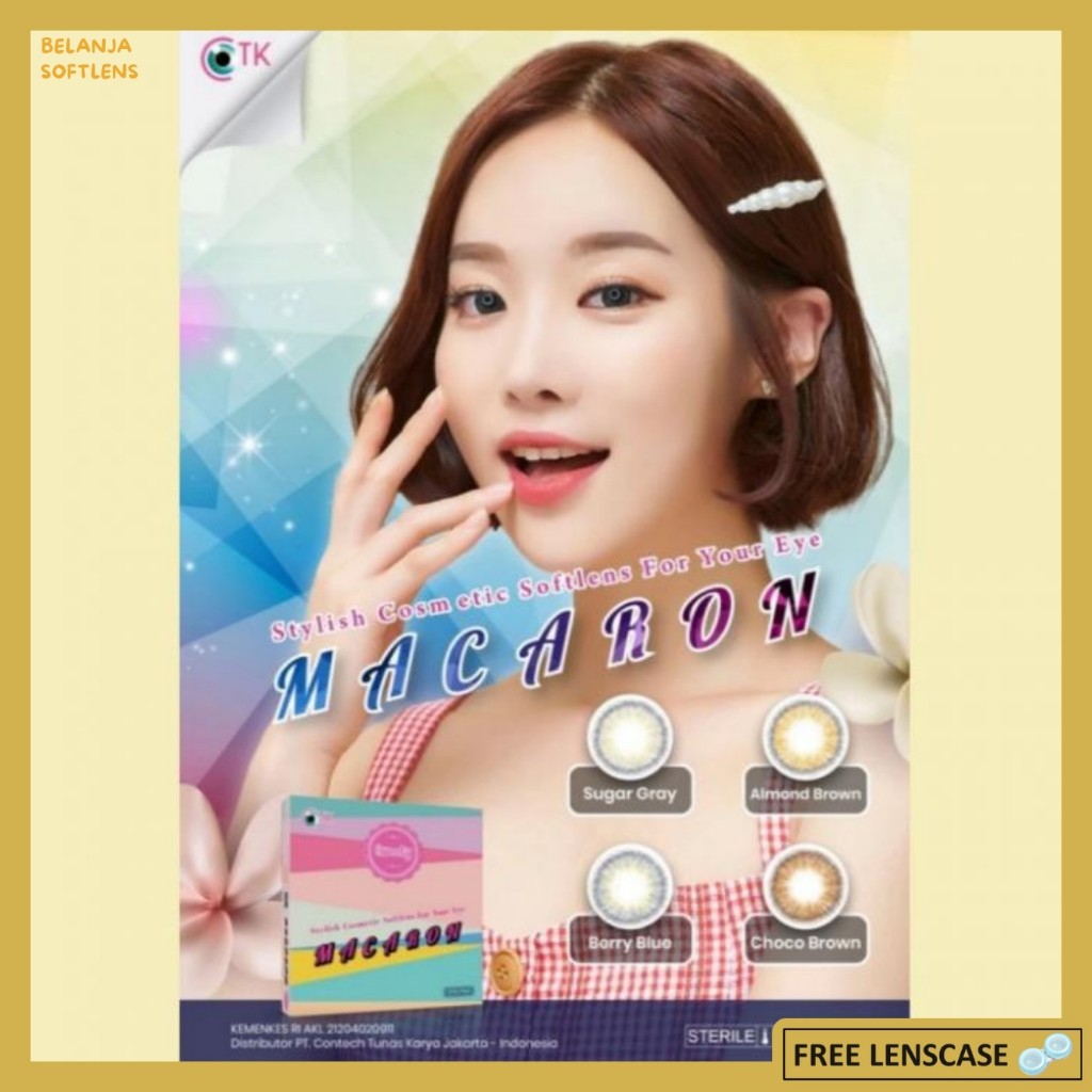{BISA COD} SOFTLENS MACARON BY CTK NORMAL & MINUS -0.50 SD -6.00