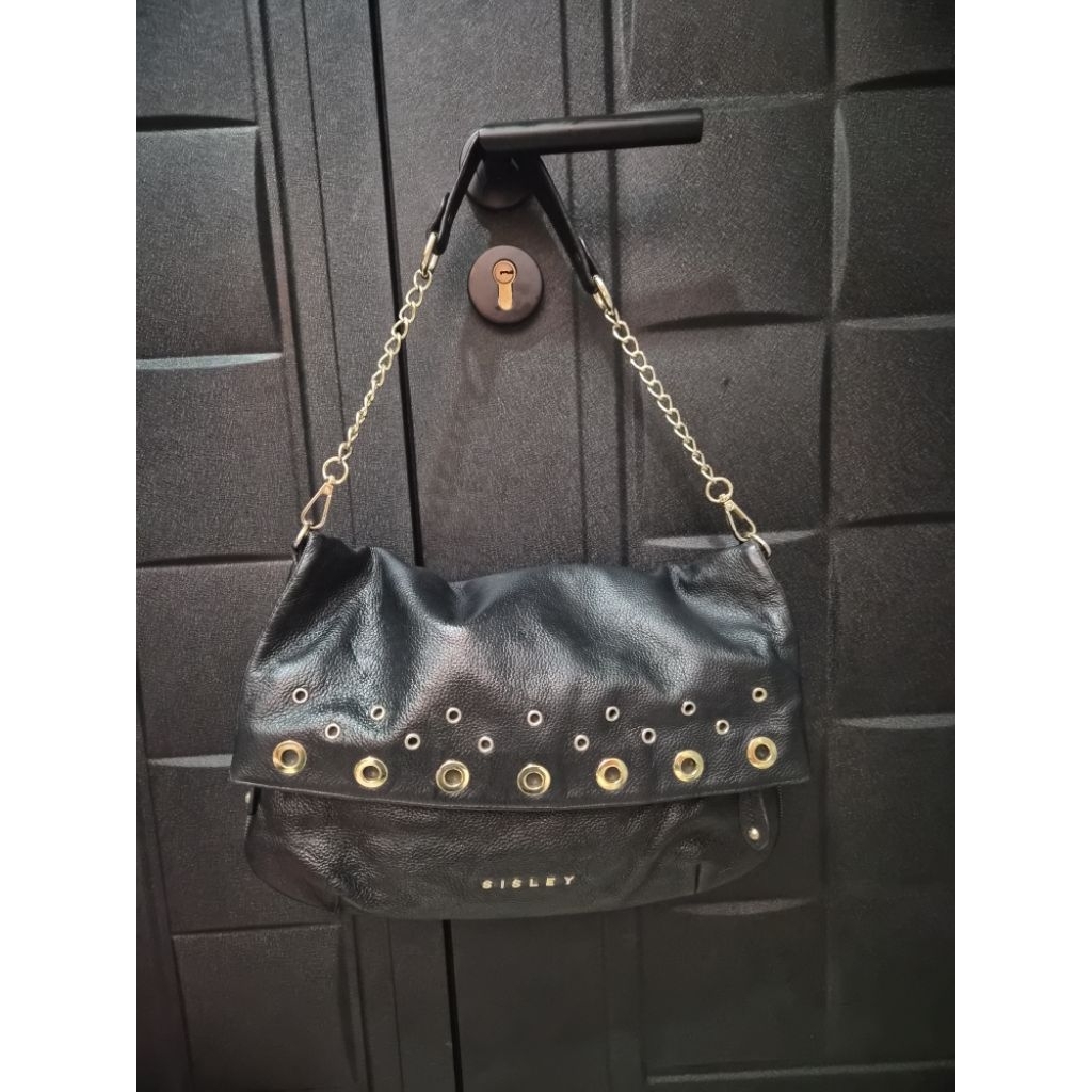 Tas kulit shoulder Sisley