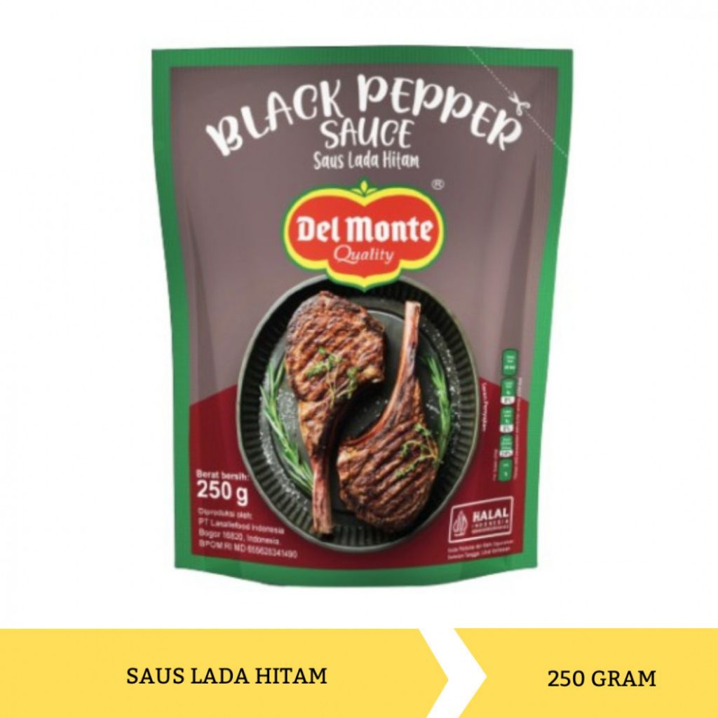DELMONTE Black Pepper Sauce 250Gr