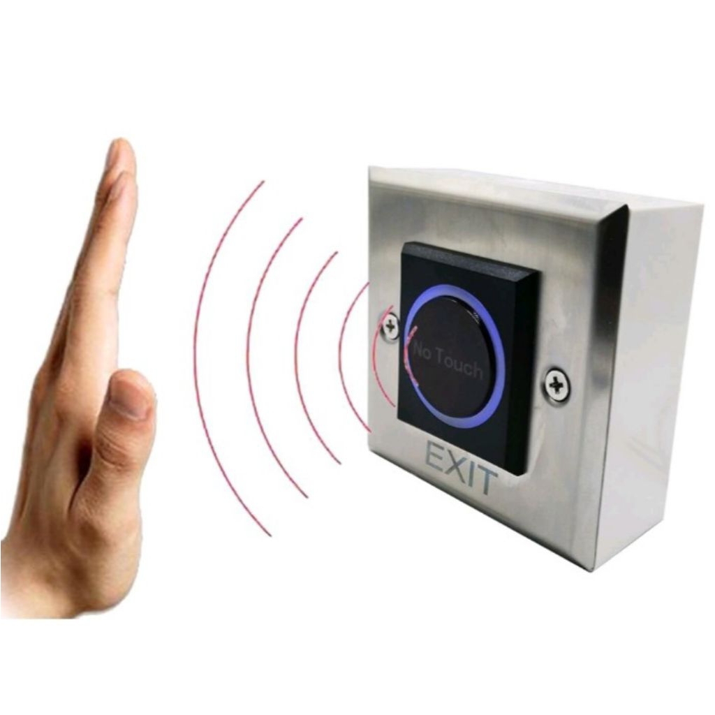No Touch Exit Button Sensor Infrared Tanpa Sentuh Push Button Touchles