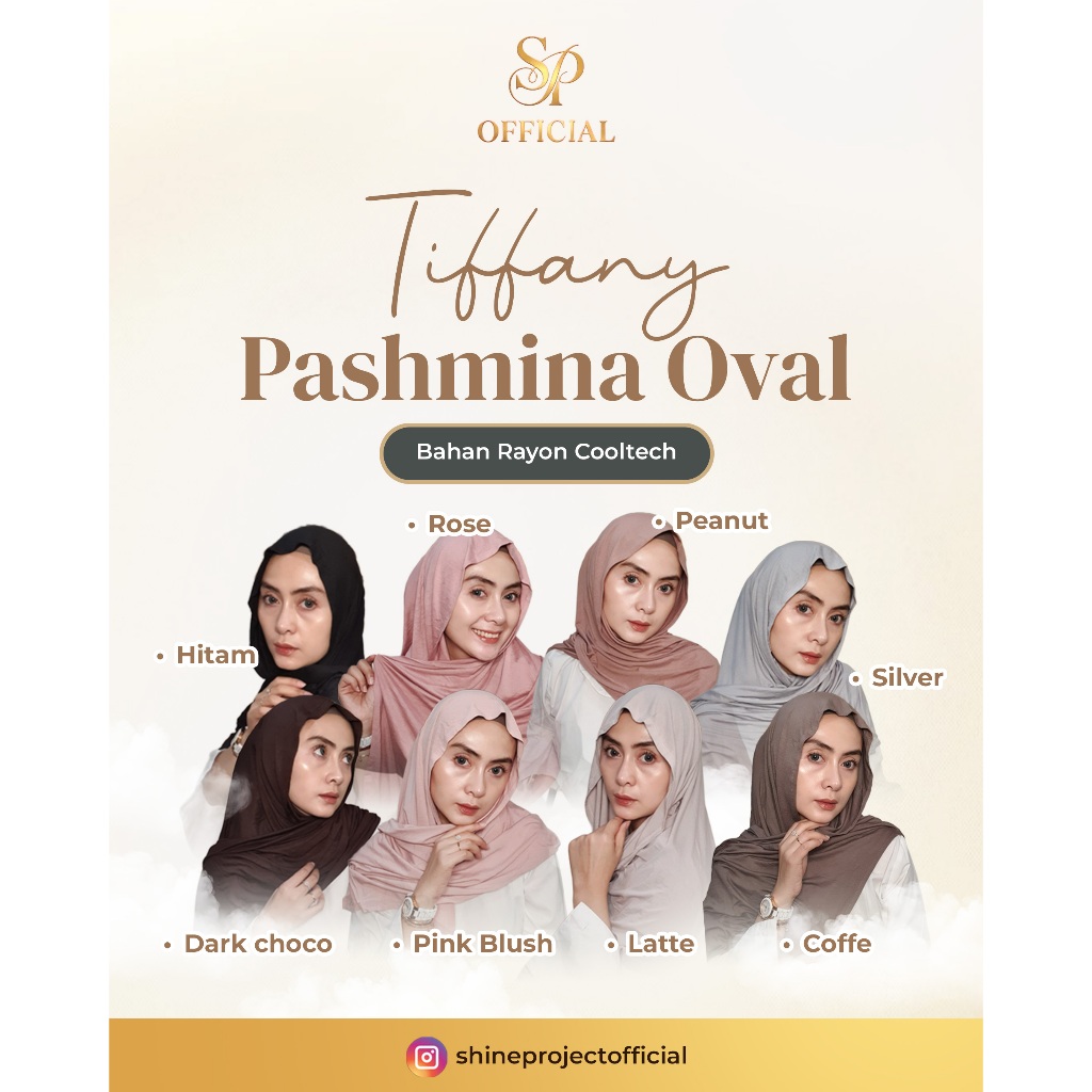 Tiffany Pashmina oval Rayon cooltech
