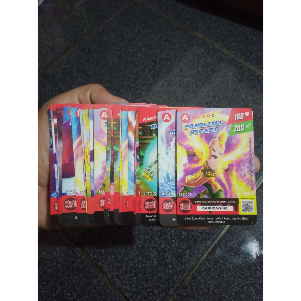 25 pcs kartu Boboiboy choki2
