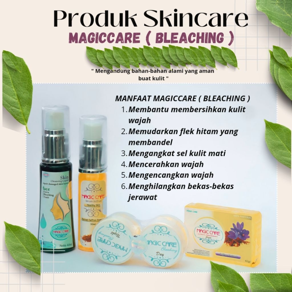 PAKETAN WAJAH MAGICCARE BLEACHING