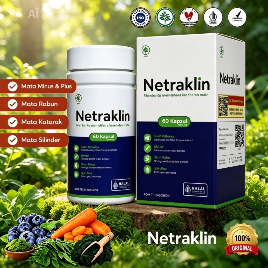 NETRAKLIN Kapsul Herbal Mata