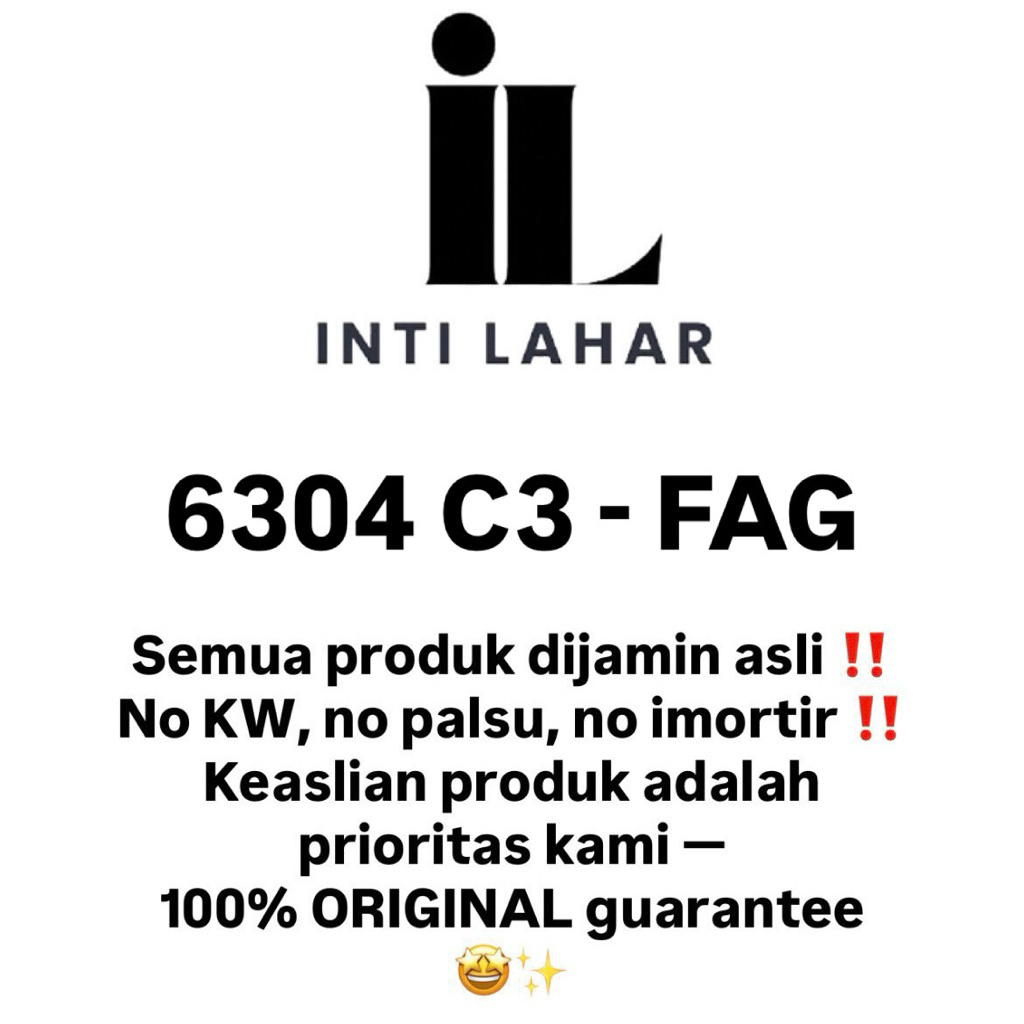 6304 C3 - FAG ORIGINAL