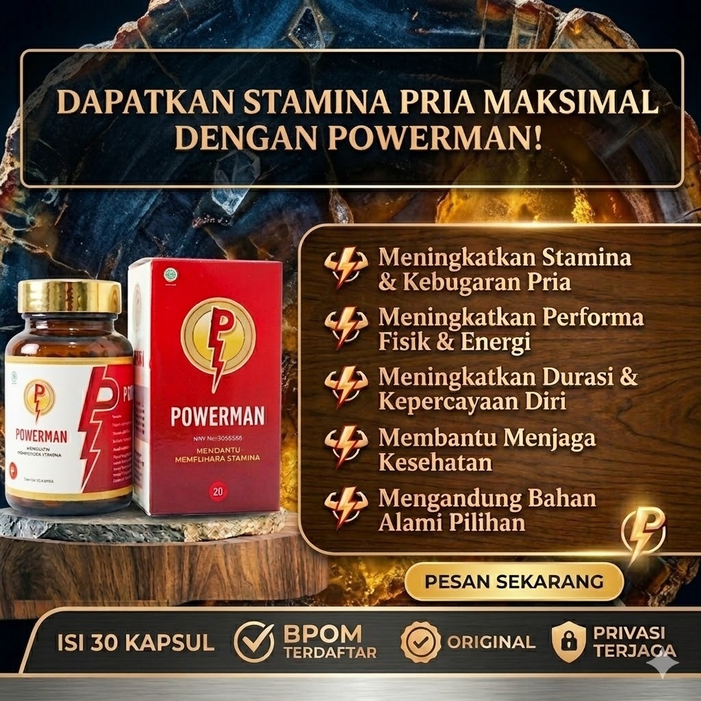 Powerman Kapsul Herbal 100% ORIGINAL