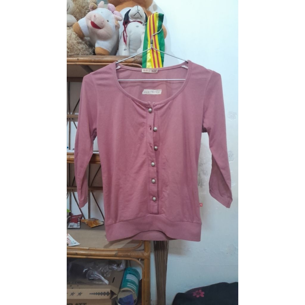 Preloved Blouse/Cardigan Pink
