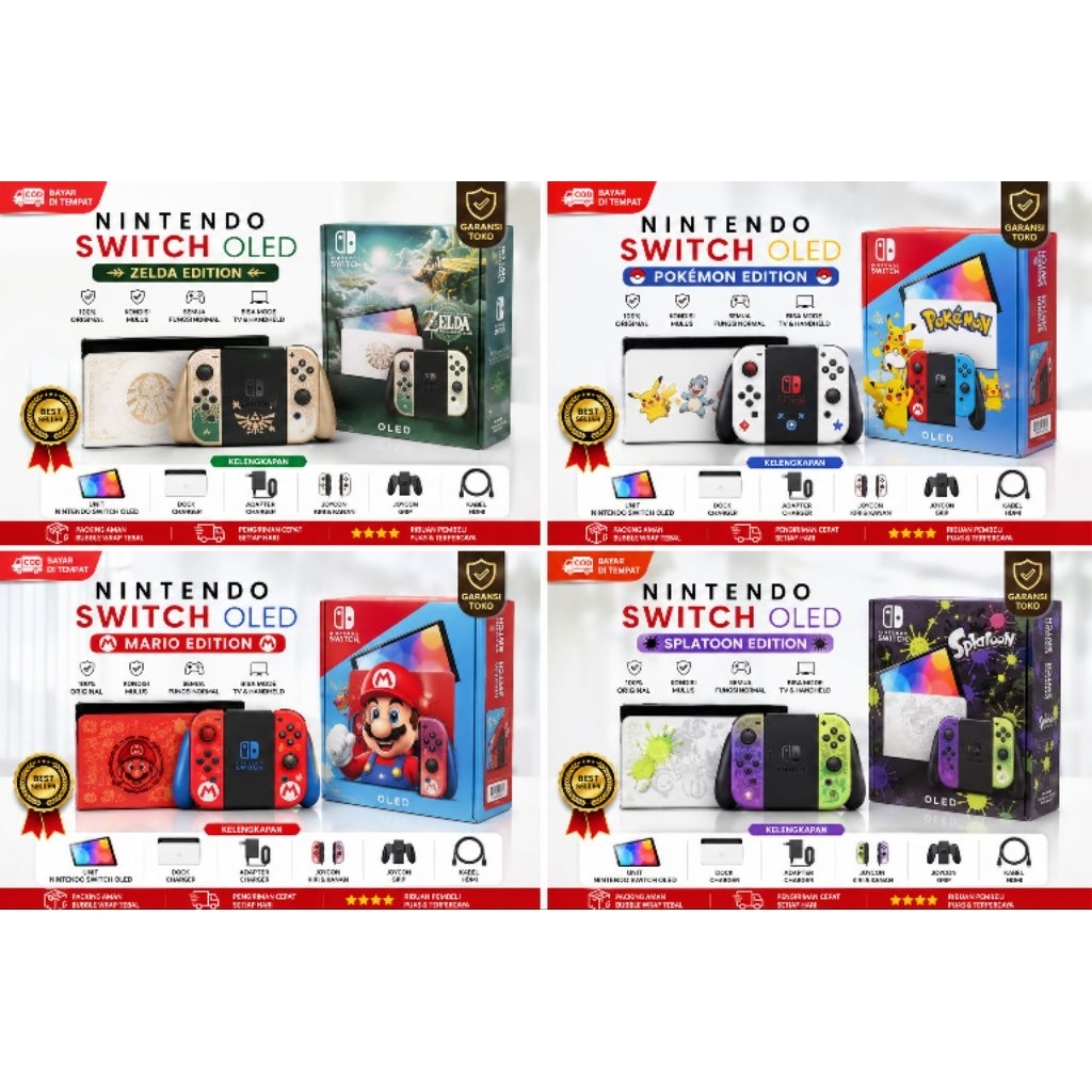 Nintendo switch oled edition khusus cfw/ofw