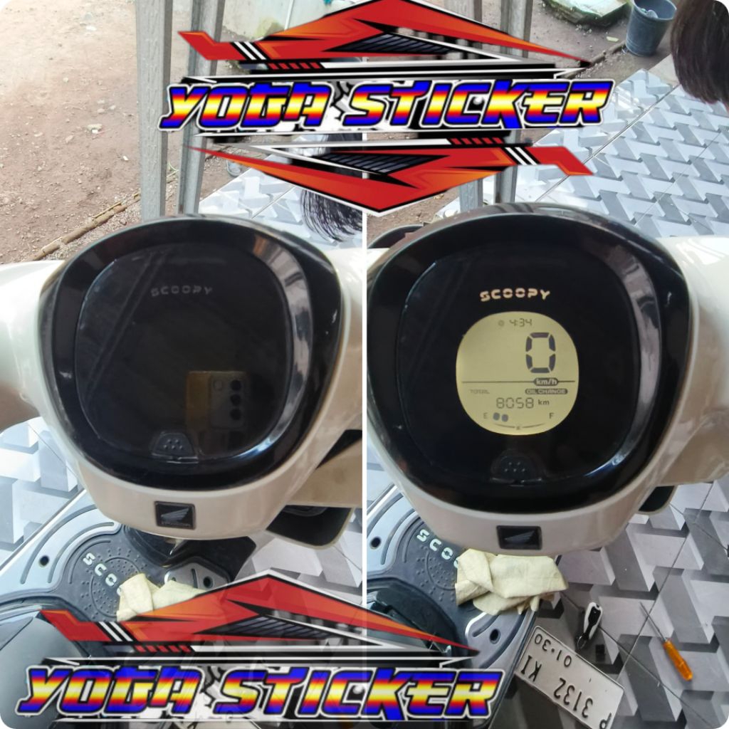 stiker spidometer scoopy 2025
