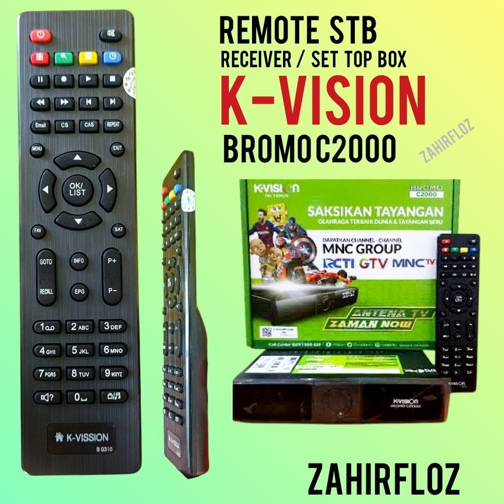 REMOTE DIGITAL RECEIVER MULTI PARABOLA KVISION HD 18 BROMO C2000