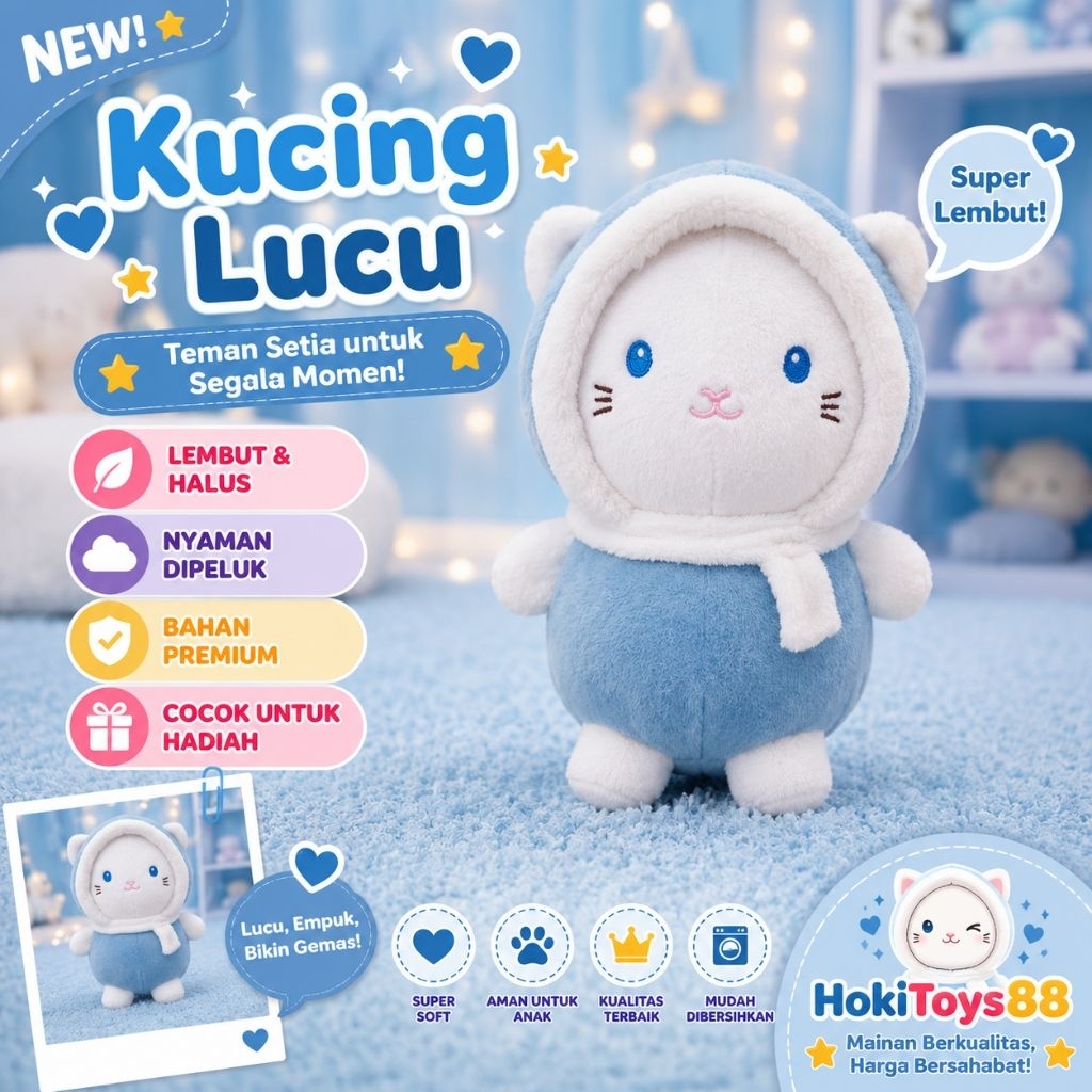 Boneka Kucing Biru (SNI)