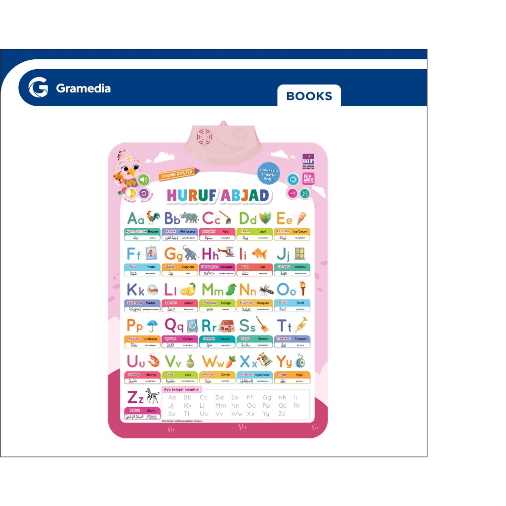 GRAMEDIA GTC - Sound Poster Bip Bip: Huruf Abjad