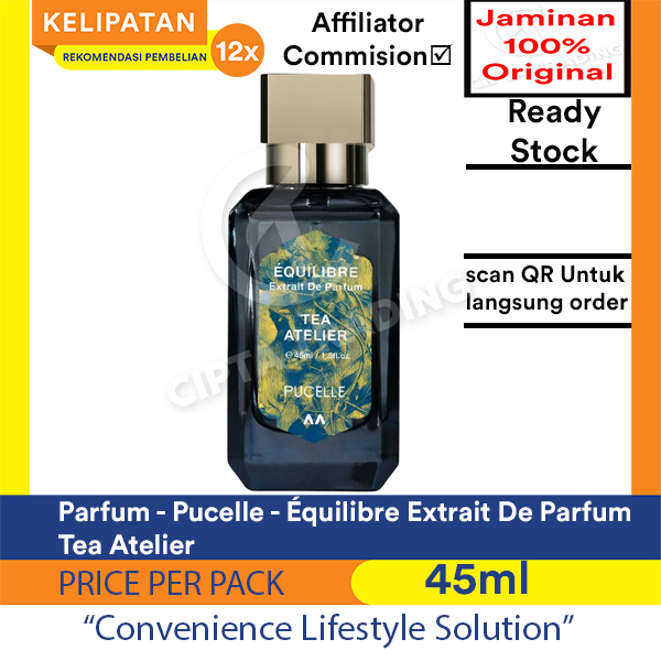 Perfum - Pucelle - Equilibre Extrait De Perfum Tea Atelier 45ml