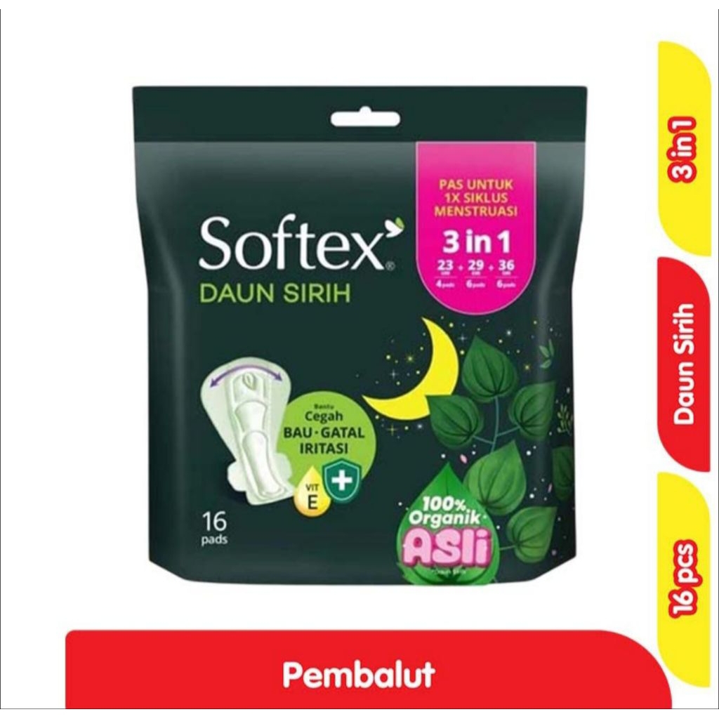 Softex Daun Sirih 3 in 1