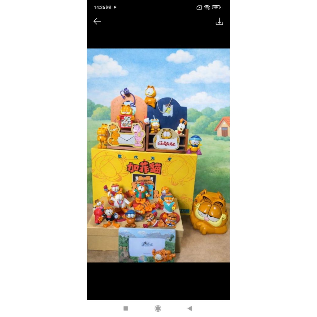 mainan koleksian Garfield