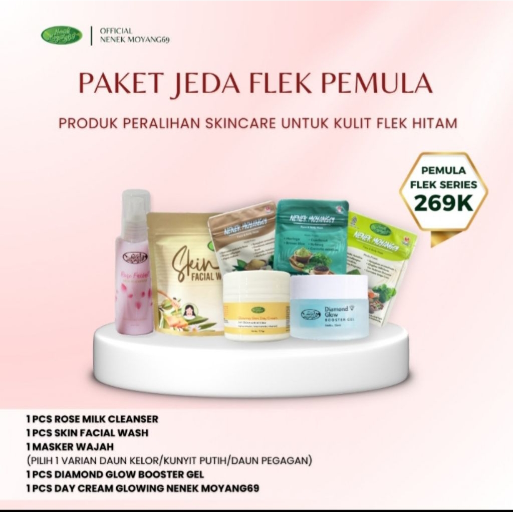 PAKET FLEK BASIC/PERALIHAN SKINCARE BY NENEK MOYANG69
