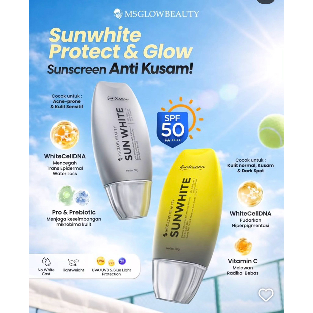 SUNWHITE SUNCREEN MSGLOW