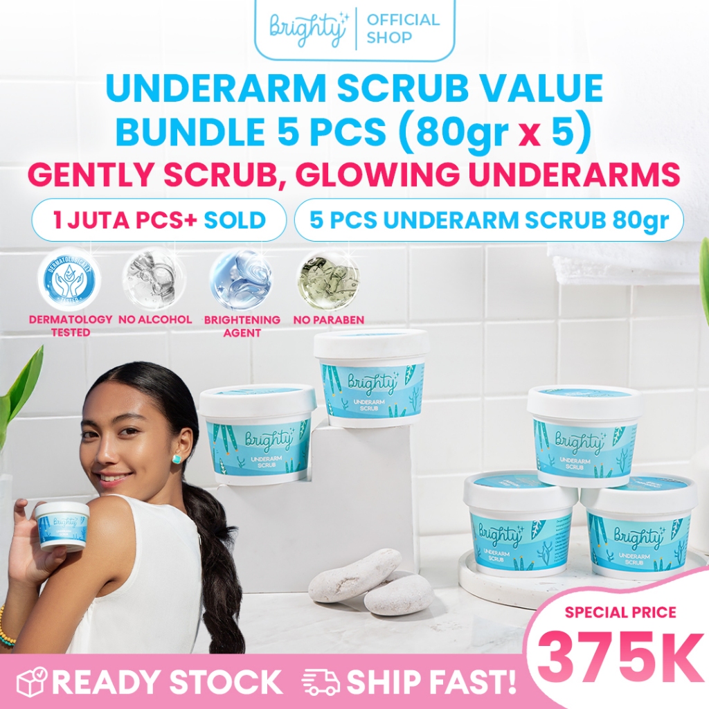 [Scrub Package] Brighty Glowing Underarm Scrub 5 Pcs - Microscrub