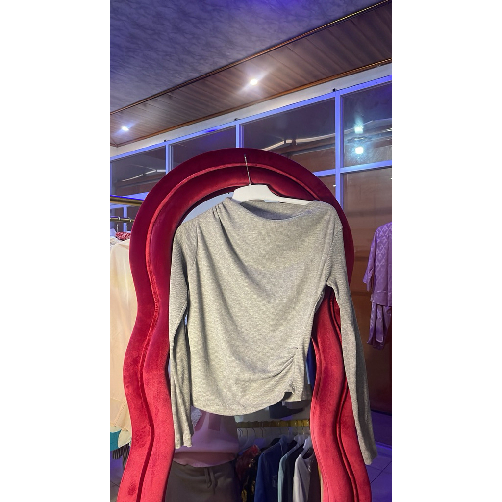 baju abu knit