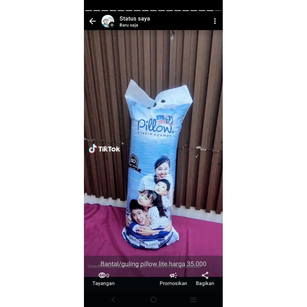 bantal/guling pillow tulis di catatan