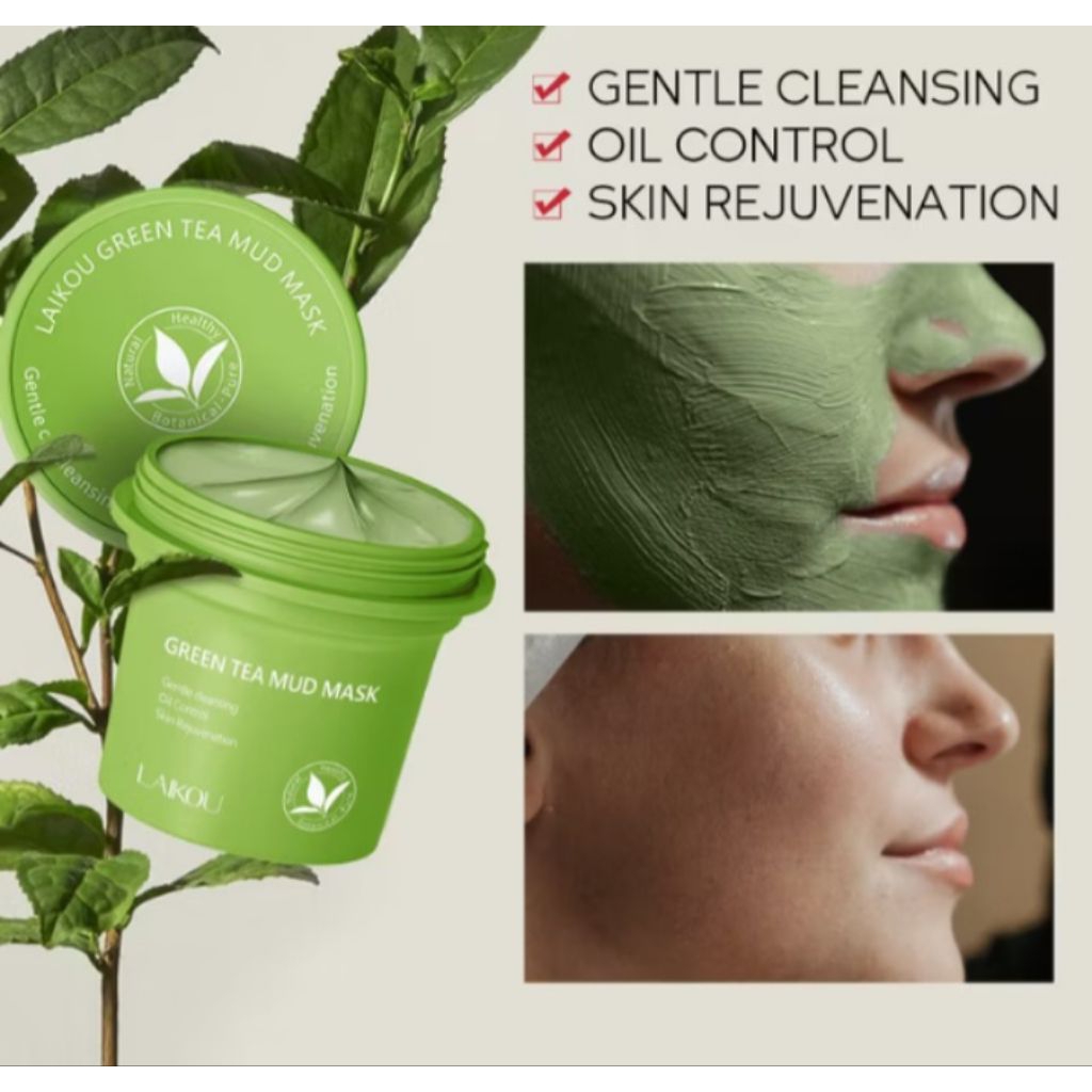 Laikou mud mask green tea