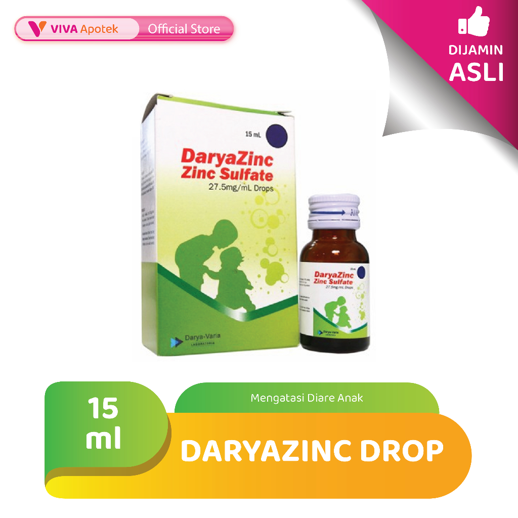 DARYAZINC DROPS 1 BOTOL @ 15 ML